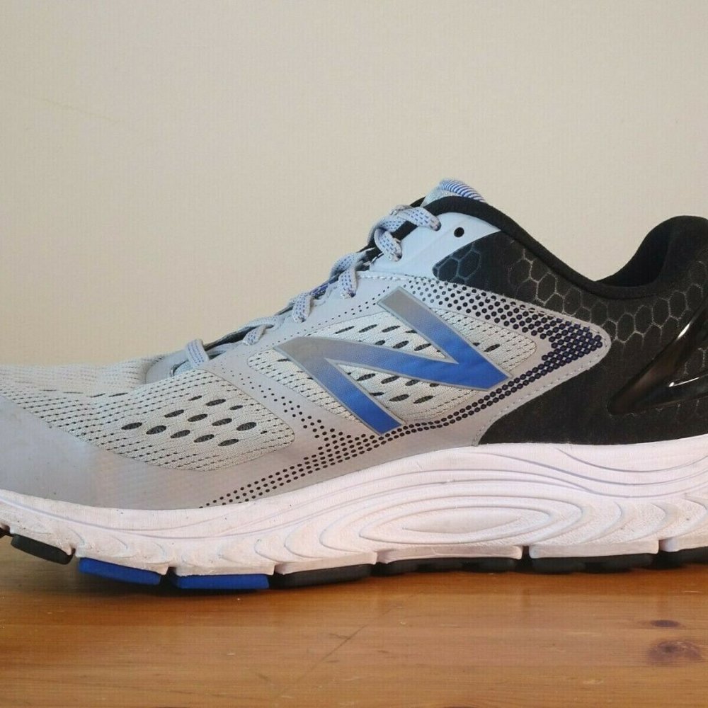 New Balance Mens 840 V4 M840GB4 Gray Black Running Shoes Lace Up Size 11.5 4E